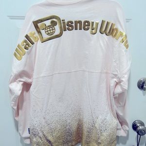 Disney Spirit Jersey , pale pink w/ gold/ glittery accents, very pretty !